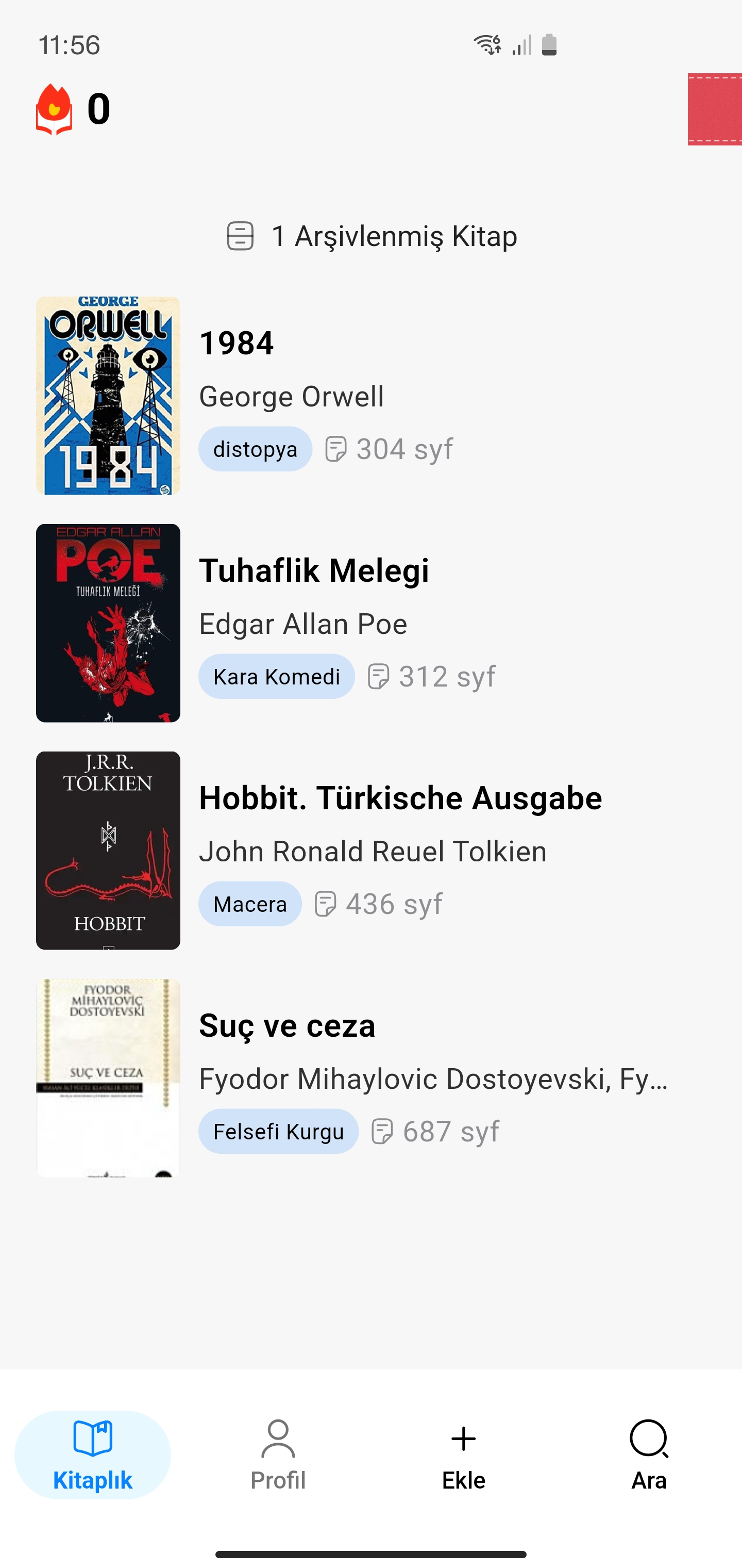 Uygulama Arayüzü Ana Ekran